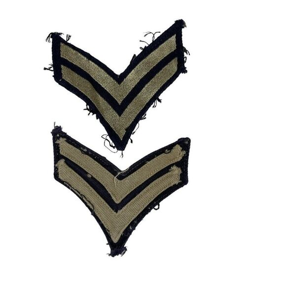 Military Patch Lot Uniform US Army Corporal E-4 Rank Patch Set Of 6 Sew On - Picture 4 of 4